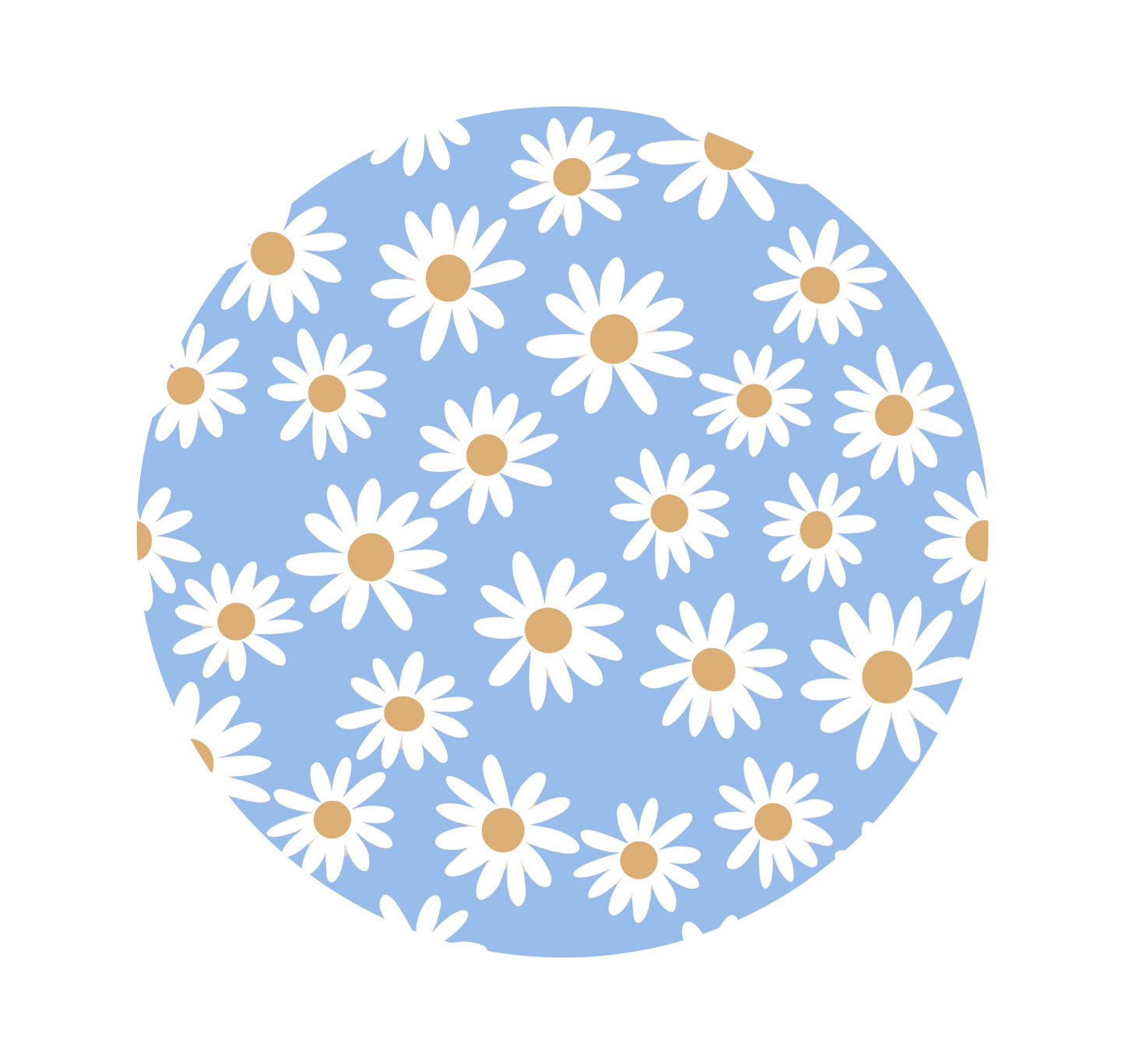 Blue Daisy Floral Pattern