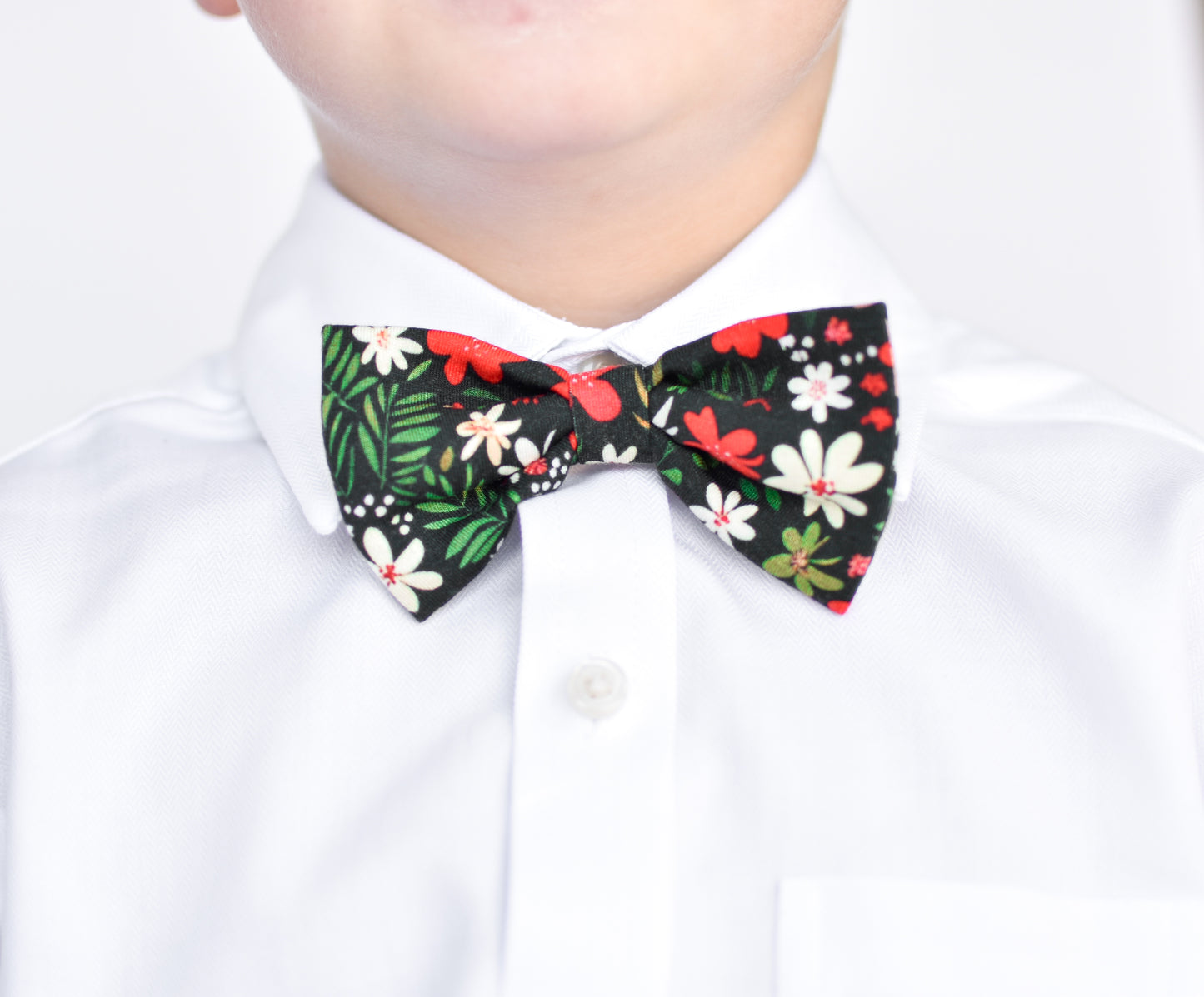 Adjustable Bow Tie | Christmas Floral