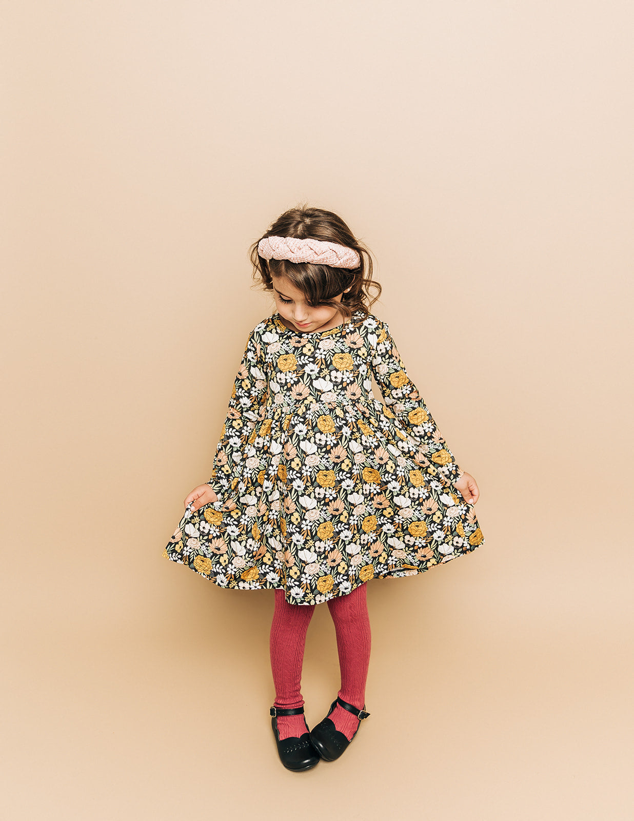 Fall Twirl Dress for Girls