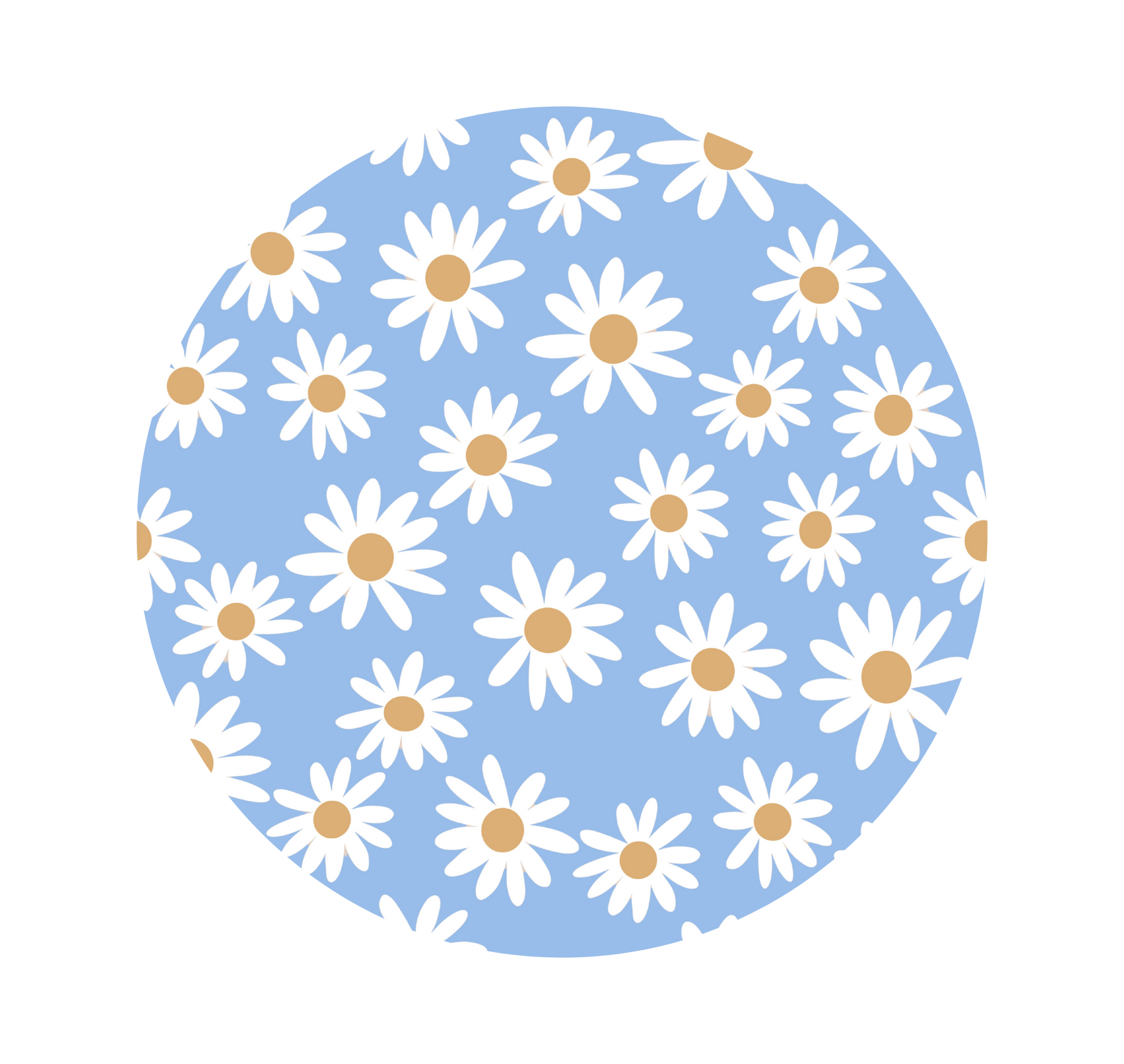 Blue Daisy Floral Pattern