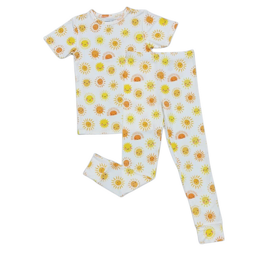 Sunshine Pajamas, You are My Sunshine, Toddler Pajamas, Summer Pajamas, Short Sleeve, PJs