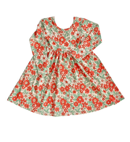 Holiday Floral Bamboo Twirl Dresss