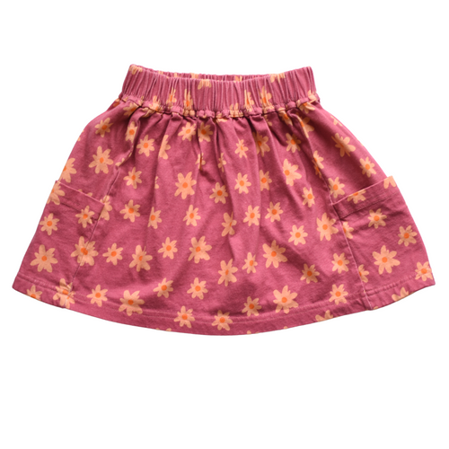 Fall Floral Pocket Skirt