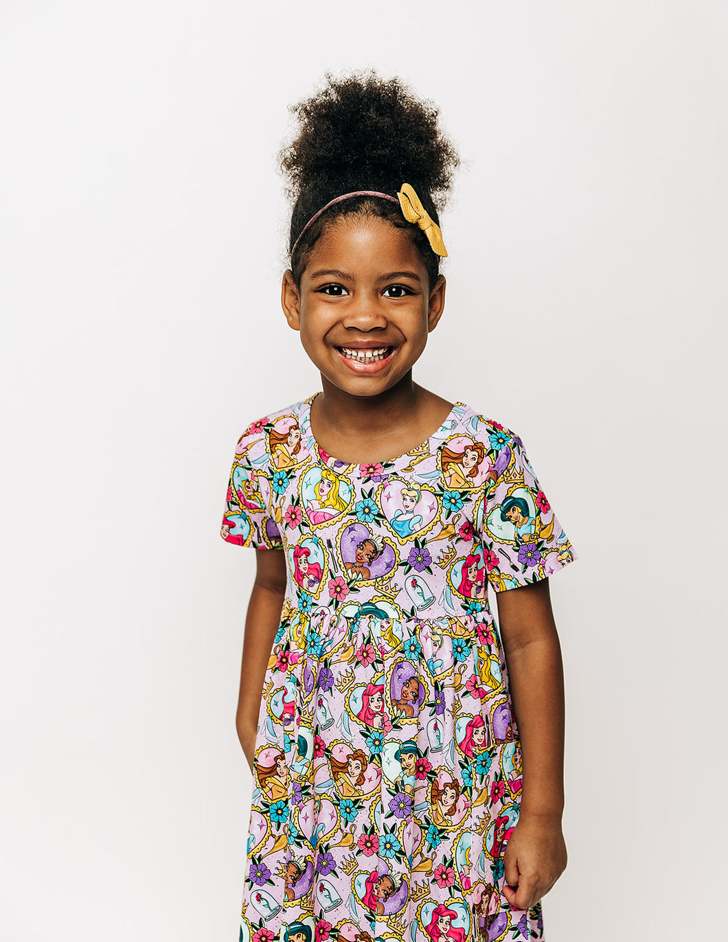 Princesses Short Sleeve Twirl Dress