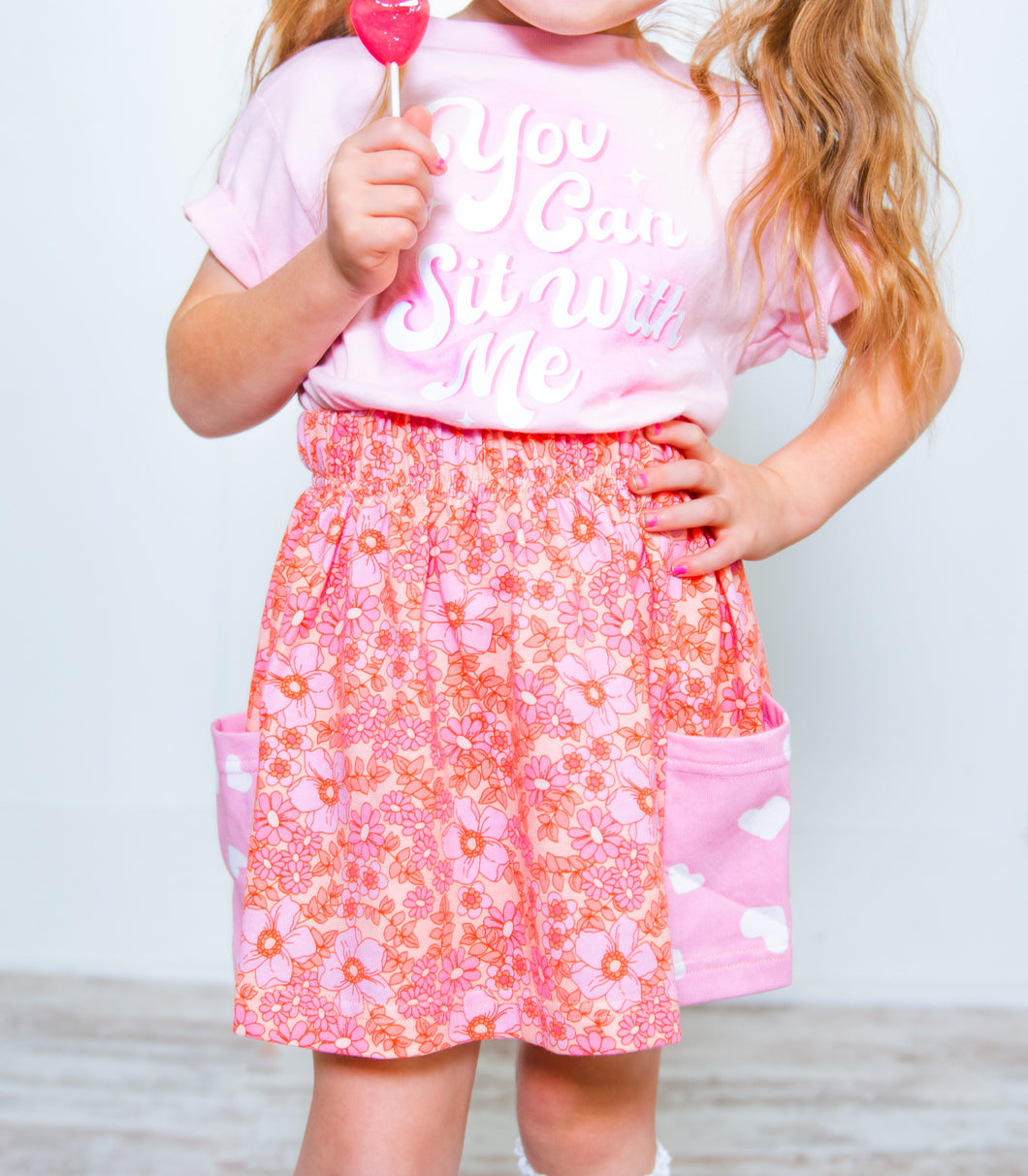 Lovely Floral Pocket Skirt
