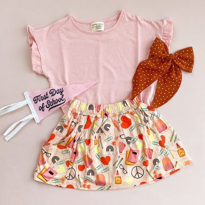 Pink Ruffle Tee