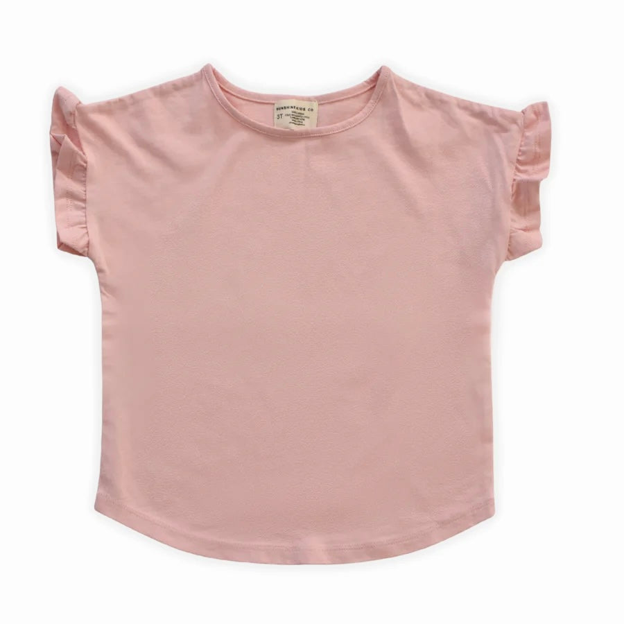 Pink Ruffle Tee